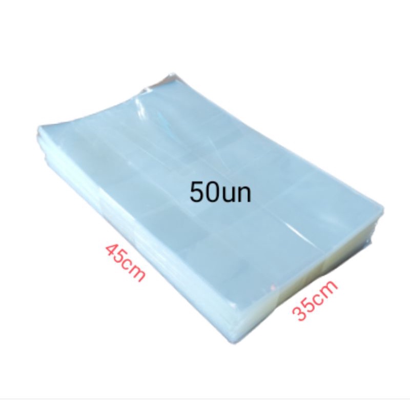 kit saquinho brilhante PP transparente 35×45 