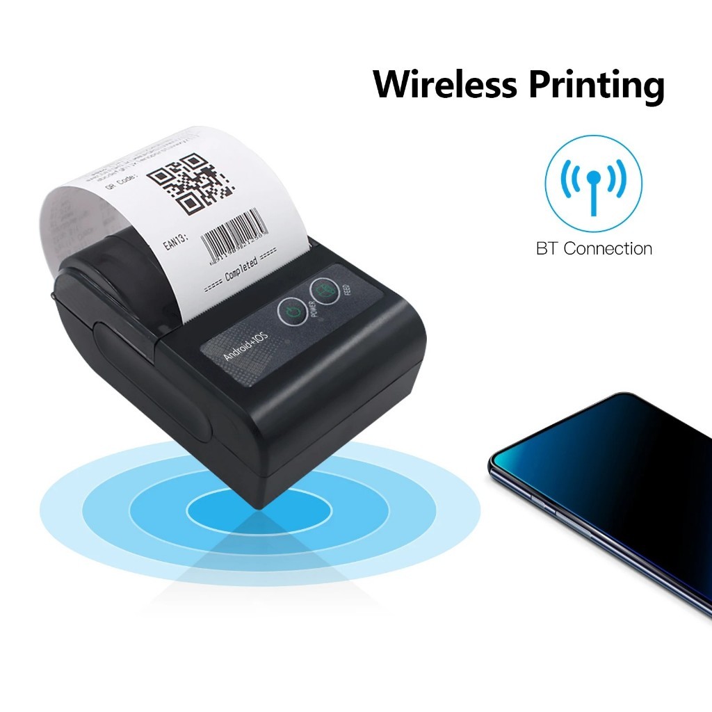 Mini Impressora Via Bluetooth Portátil Térmica 5