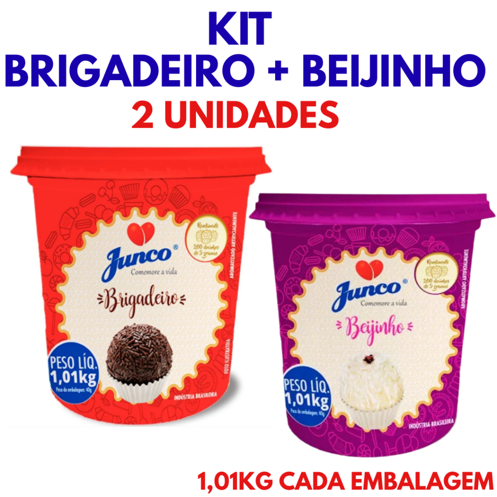 kit Brigadeiro e Beijinho Junco  pronto para enrol