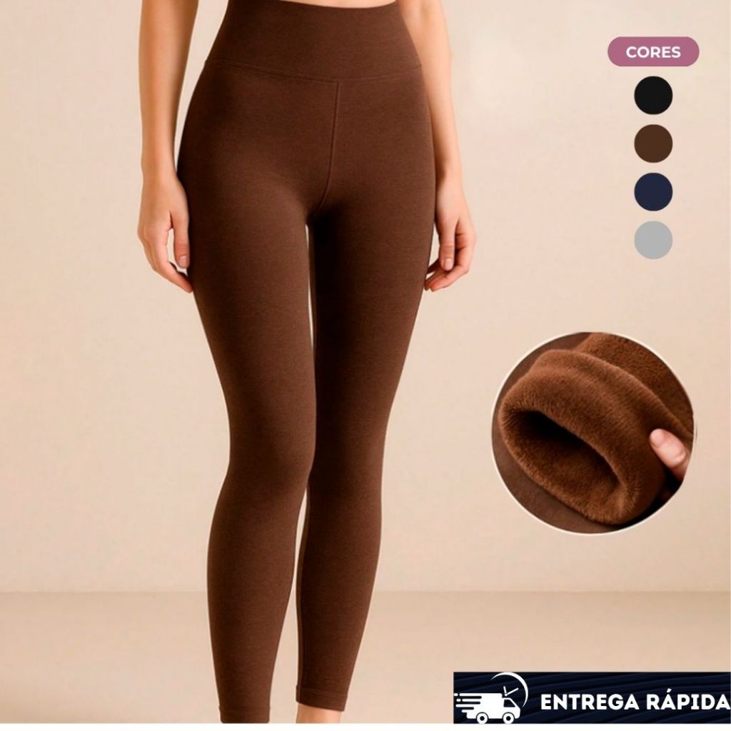 Calça Legging Feminina Grossa Flanelada Suplex T�