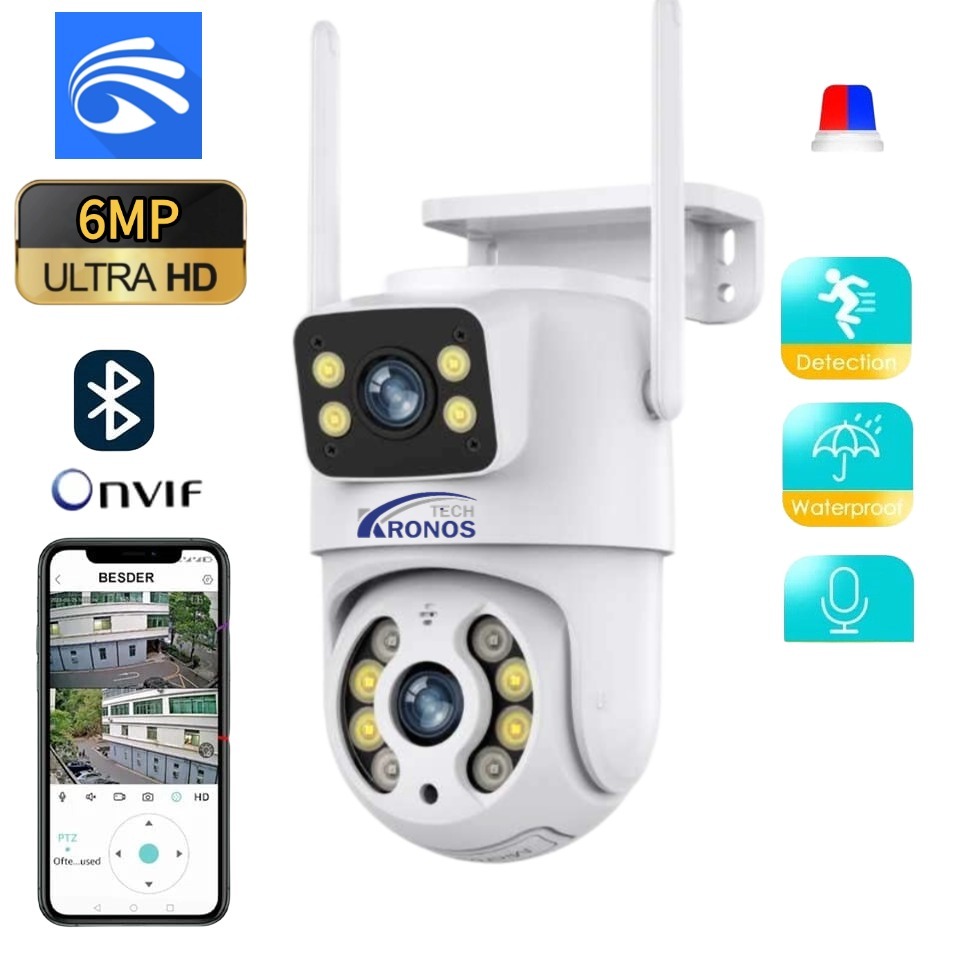Câmera Externa Ip YOOSEE/ICSEE a Prova Dágua 6mp
