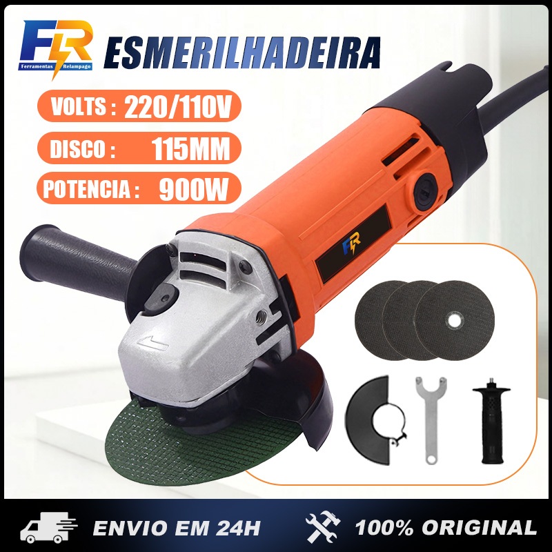 Esmerilhadeira Lixadeira Angular Profissional 900w