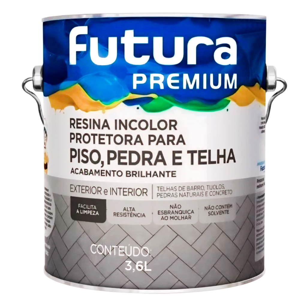 Resina Acrílica Base De Água Futura 3,6l Pisos P