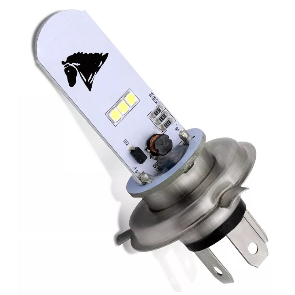 Lâmpada Farol 12v H4 Led 5w Super Branca 6500k St