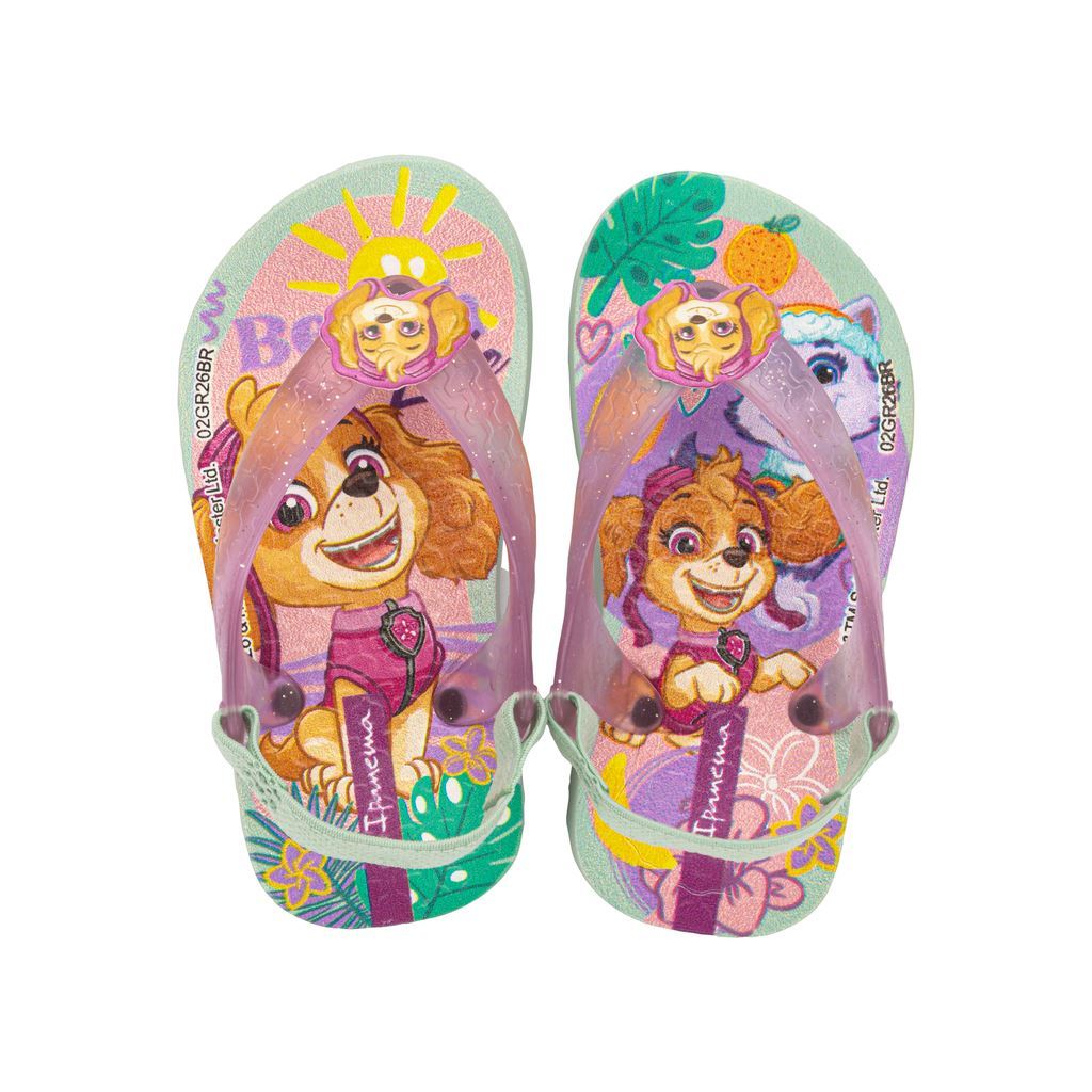 Chinelo Baby Feminino Ipanema Patrulha Canina Sky 