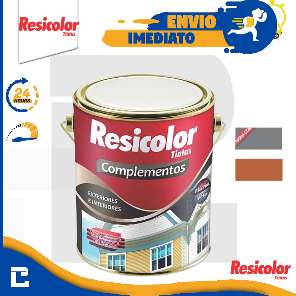 Zarcão Primer Fundo 900ml Resicolor Cores Metal e