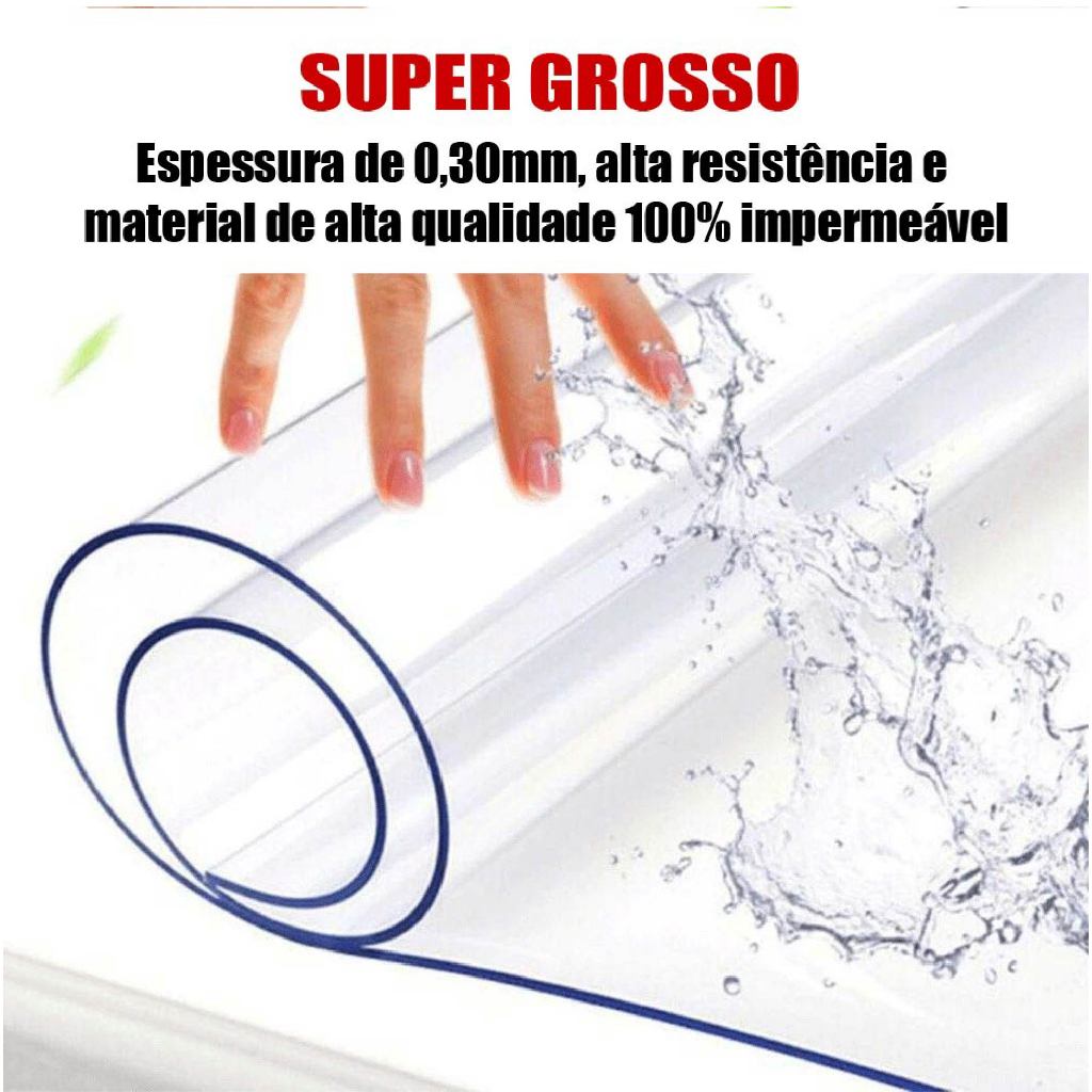 Toalha de Mesa Plástico PVC Ultra Grossa 4 6 8 Lu
