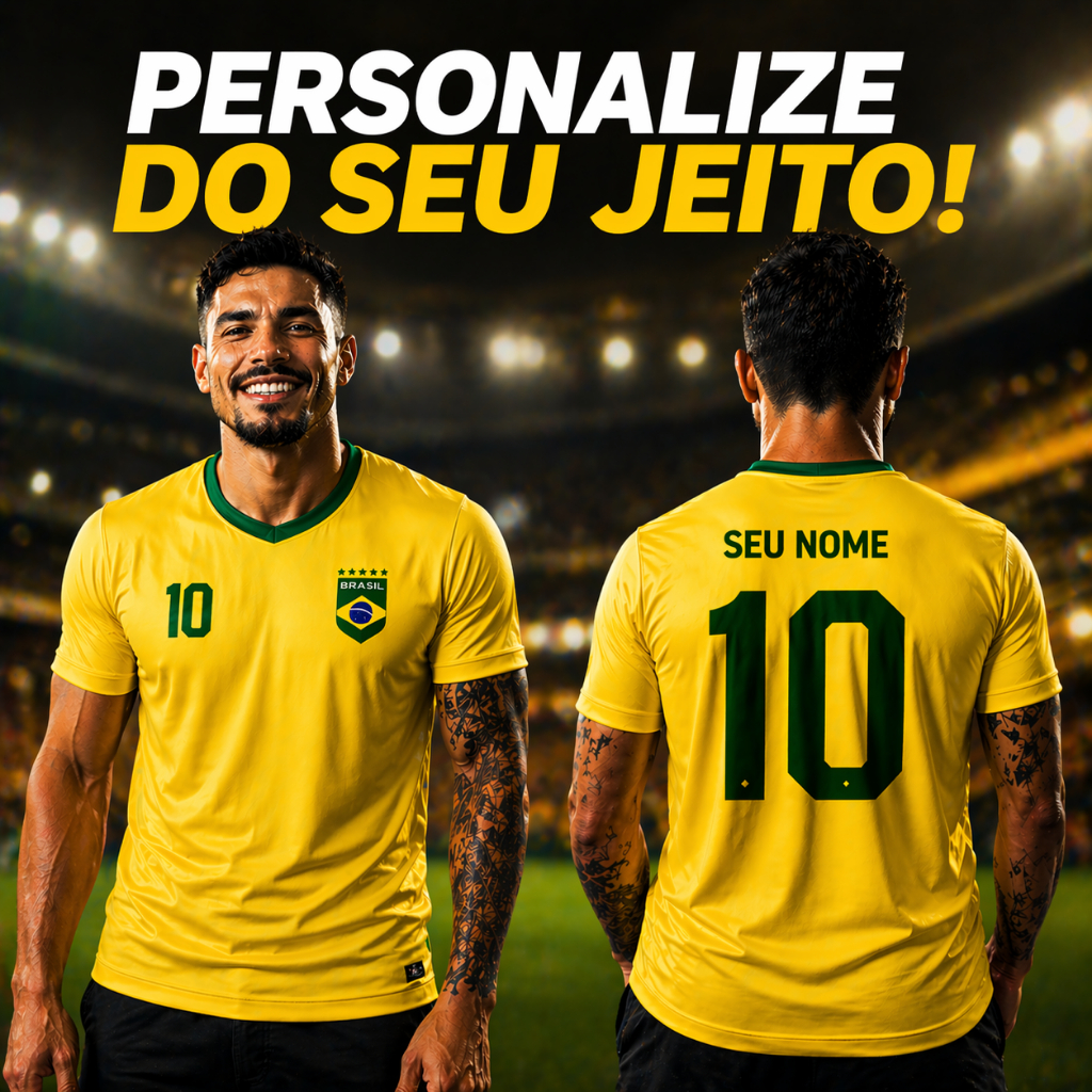 CAMISETA COM ESTAMPA PERSONALIZADA UNISSEX 100% AL