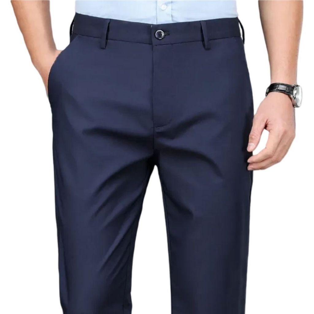 Calça Social Slim de Luxo Masculina Alfaiataria O