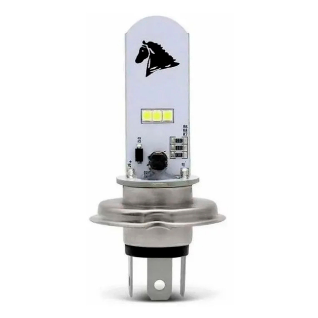 Lâmpada Farol Led H4 Modelo Strobo Moto 6500k Sup