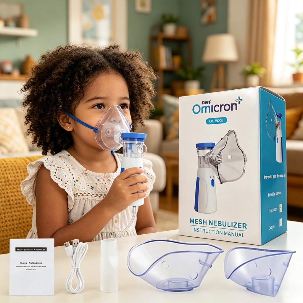 Inalador Nebulizador Portátil Ultrassônico de Ba