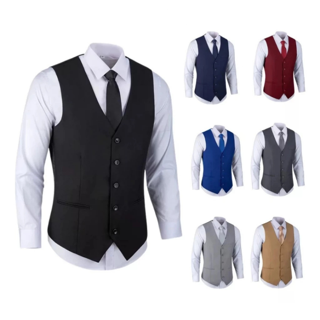 Colete Social Slim Masculino P/ Ternos Elegante &#