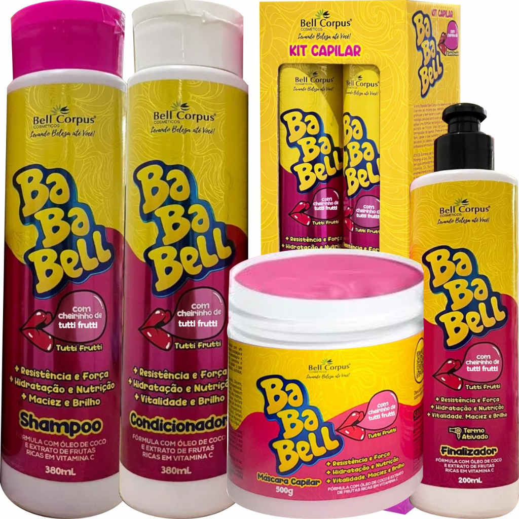 kit Bell Corpus Hidratação de Cabelo babablu Cha