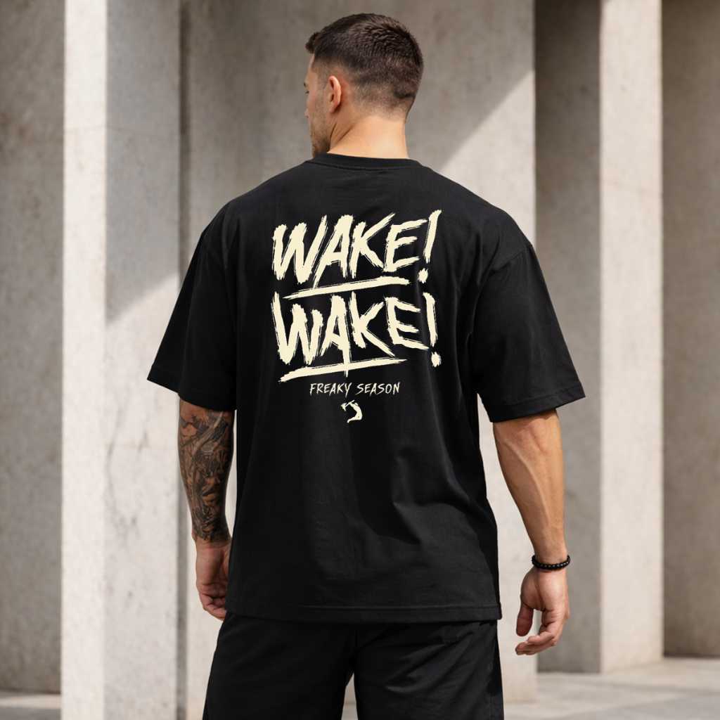 Camiseta Wake Wake Freaky Season Camisa Oversized 