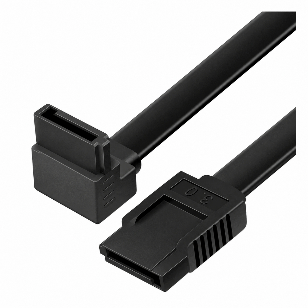 Cabo SATA III 6Gb/s SSD HD Alta Velocidade 90° e 