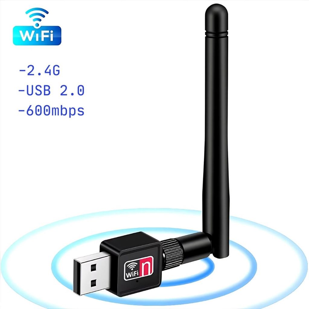 Antena Wi-fi Adaptador Receptor 600mb/s Usb Pc Not