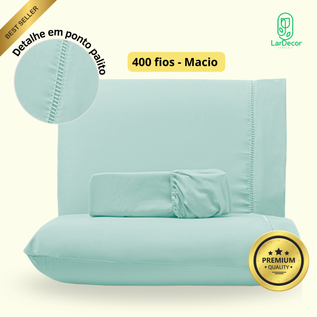 Jogo de Lençol Casal Queen Solteiro King Macio 40