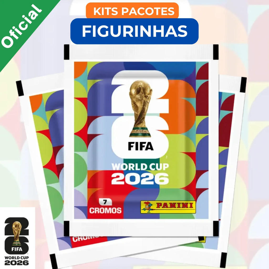 Kit Figurinhas do Album Copa Do Mundo 2026 Oficial
