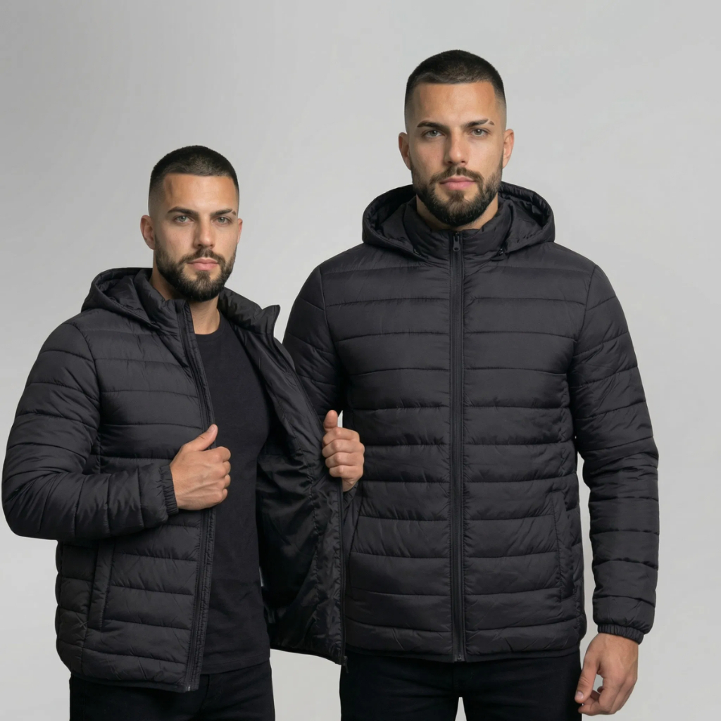 Jaqueta Puffer Bobojaco Corta Vento Nylon Frio Ref