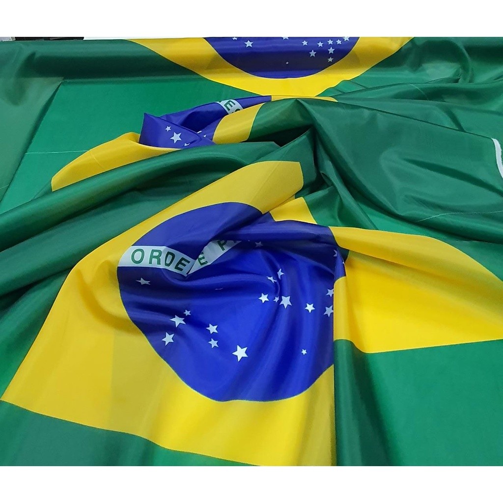 Bandeira do Brasil em Failete ( Bemberg) Extra Gra