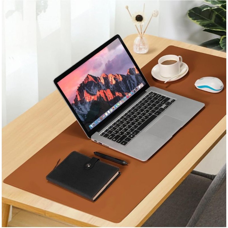 Mouse Pad Desk Pad Couro Borda Costurada Gigante A