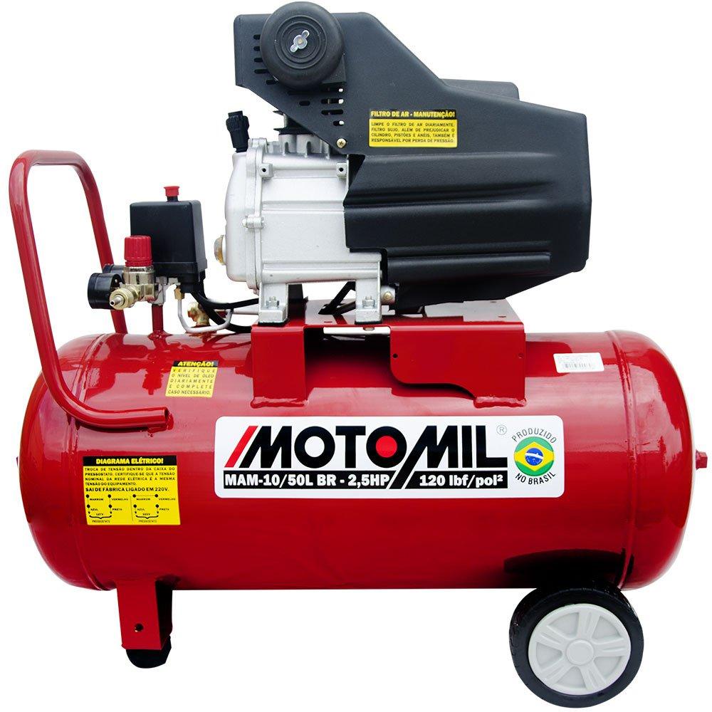 Motocompressor de Ar Bivolt 8,8 Pés3/min 2,5HP 50
