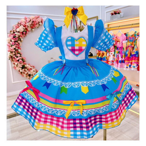Vestido Festa Junina  Caipirinha Infantil Caipira 