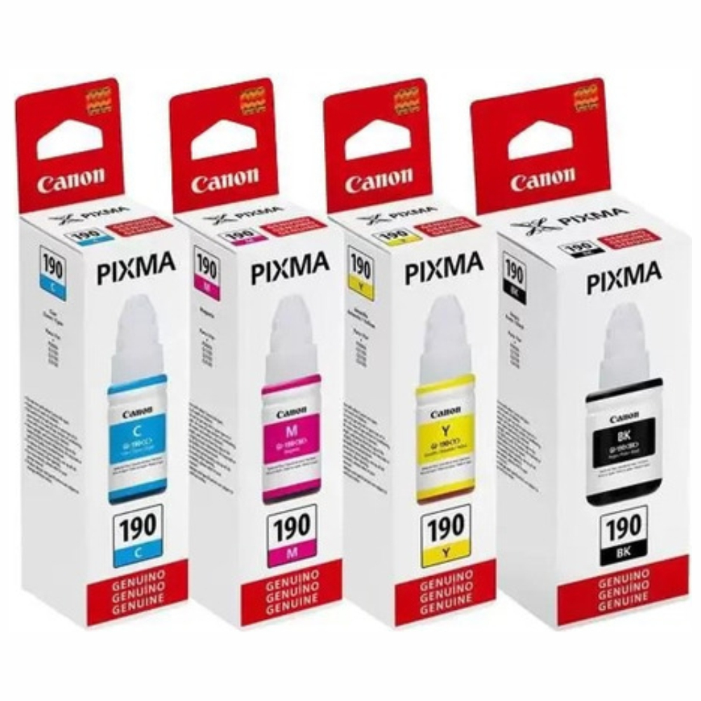 KIT 4 REFIL TINTA C ANON GI-1 90 G3110/G2010/G3100