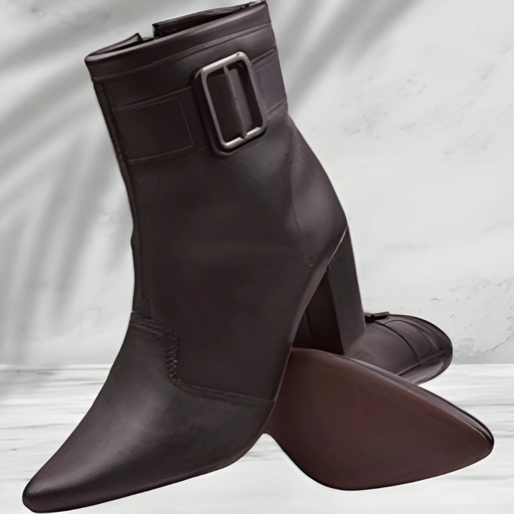 Bota Bico Fino Feminina Salto Alto 8 CM