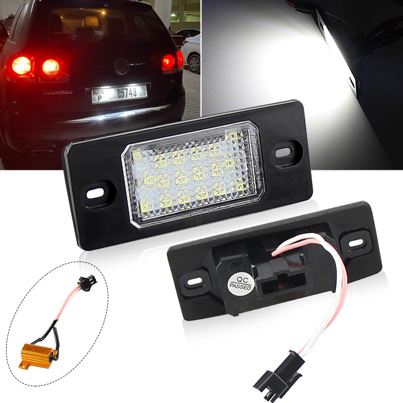 2 Pçs Canbus LED Lâmpada De Luz Da Placa Para VW