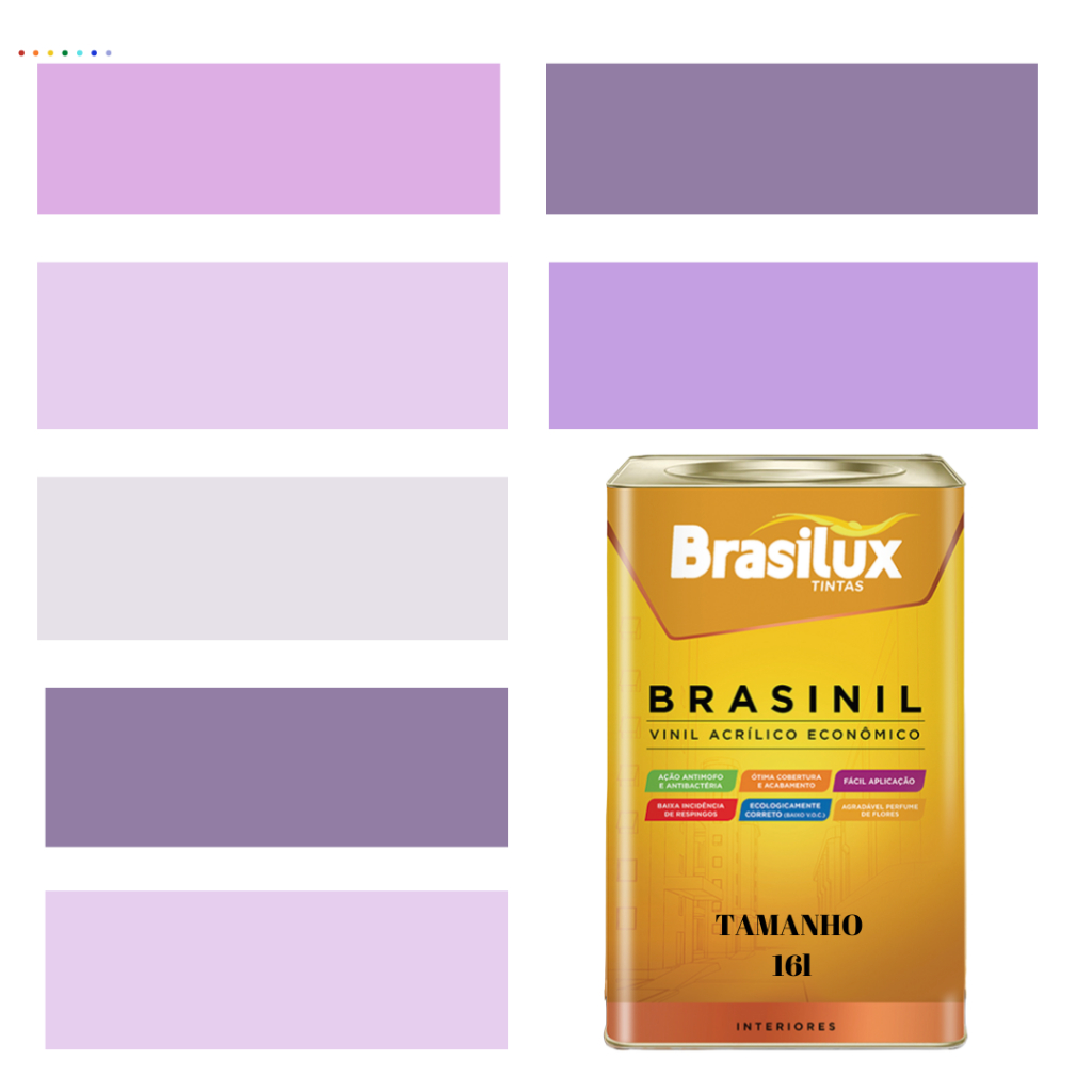 Tinta Parede Roxa Acrílica Antimofo Interna Brasi