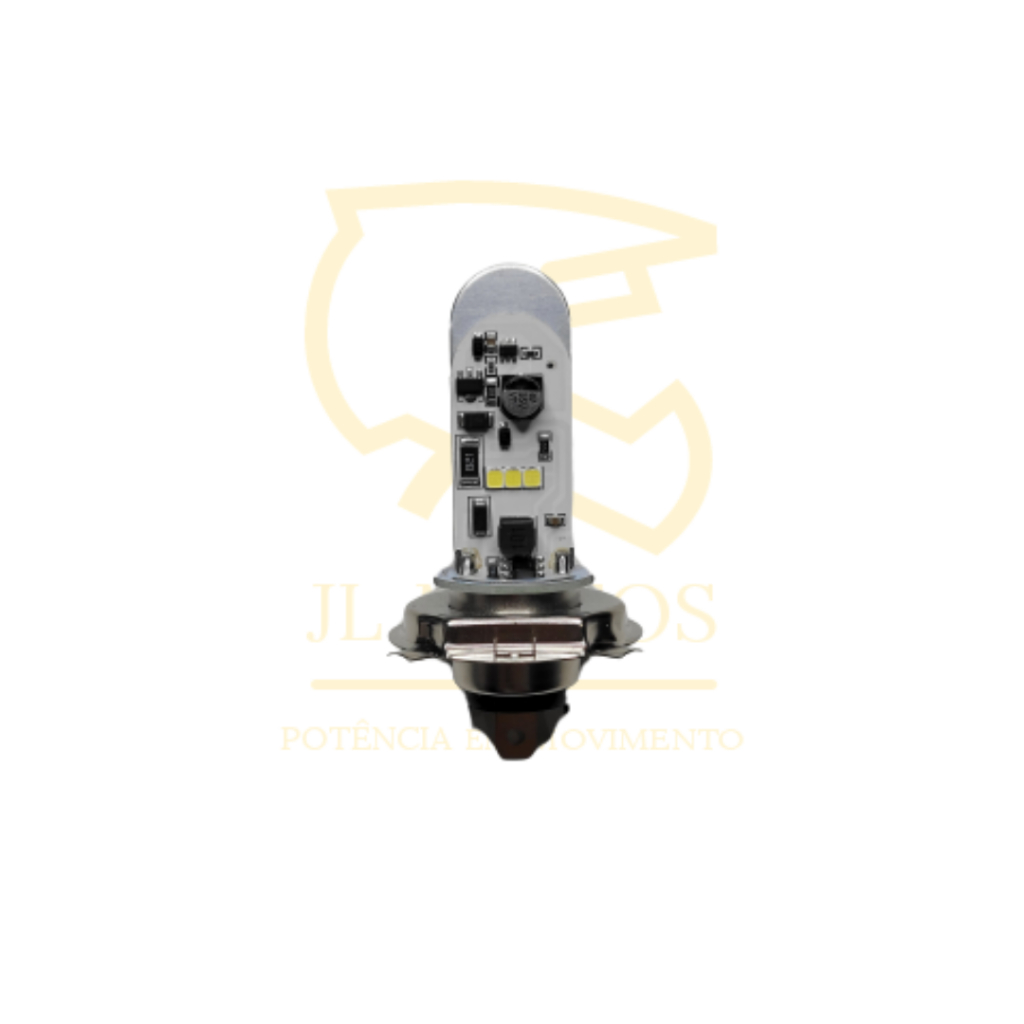 Lâmpada Farol Led H4 Super Branca Strobo