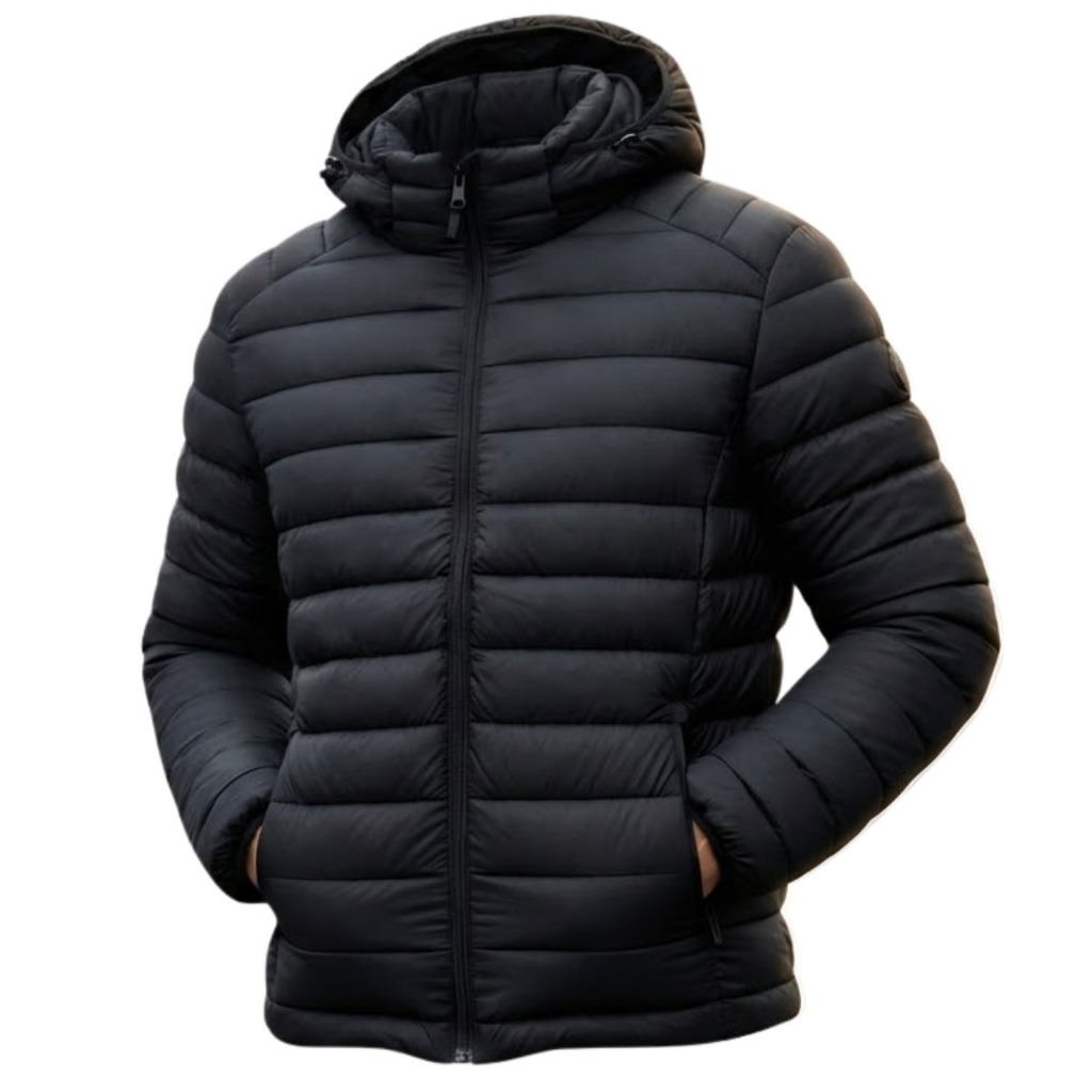 Jaqueta Puffer Bobojaco Masculina Capuz Removível