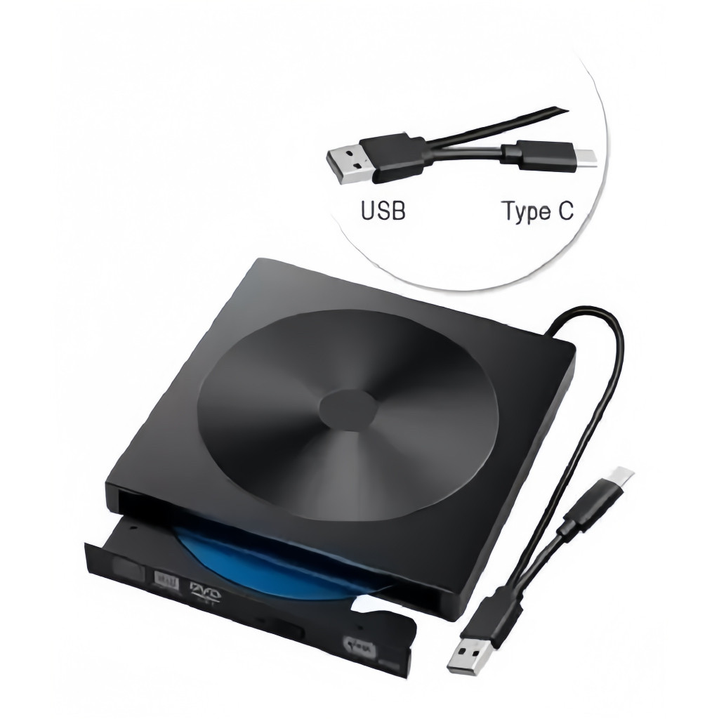 Gravador Leitor Drive Externo De Cd E Dvd Tipo-c +