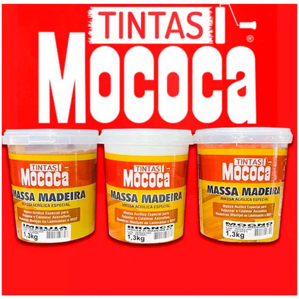 Massa Para Madeira Cores Mococa 1,3kg
