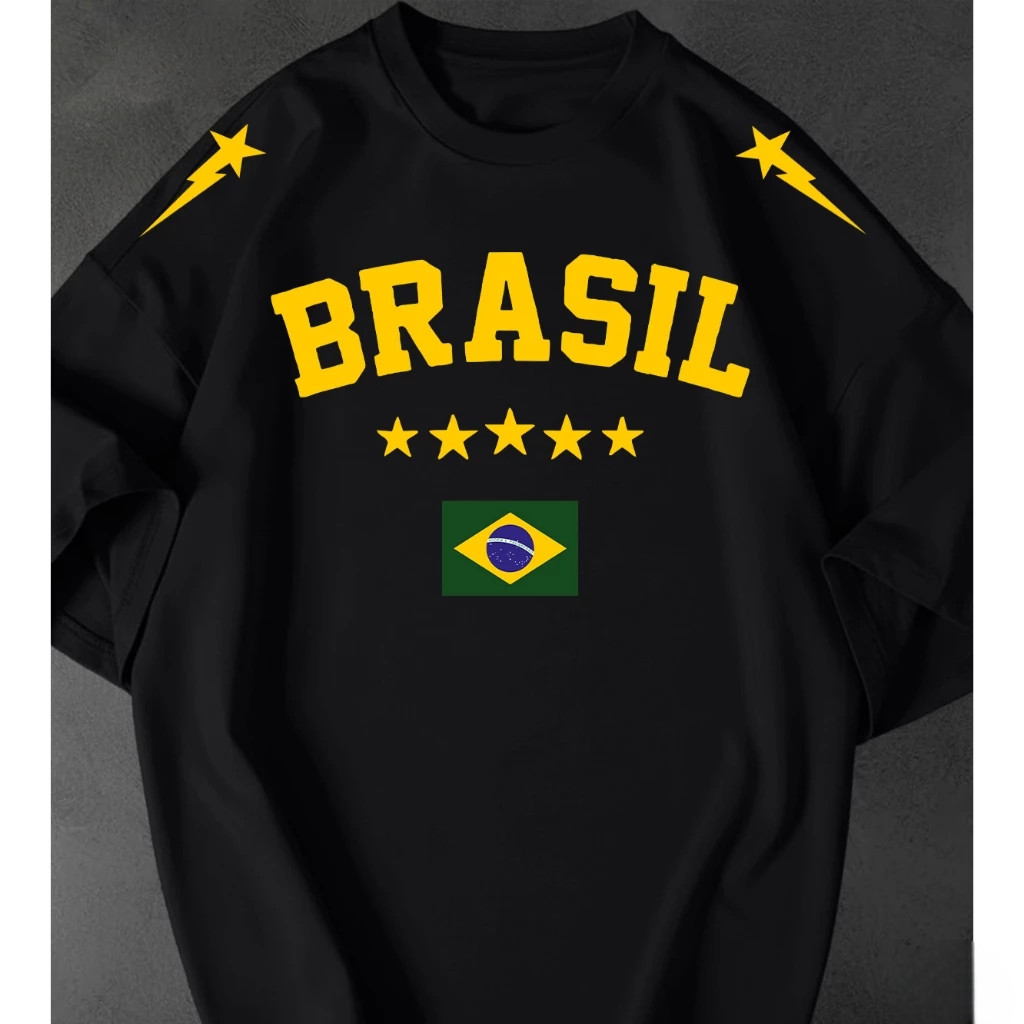 Camisetão Feminina Brasil Seleção Copa Streetwe