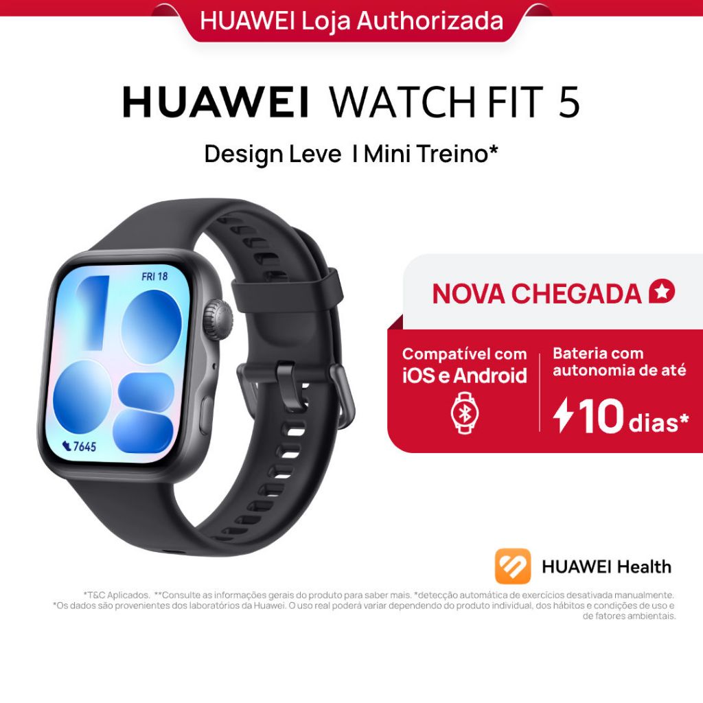 HUAWEI WATCH FIT 5 | Smartwatch Relogio | AMOLED d