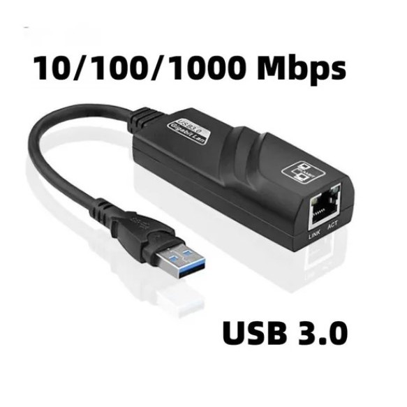 Adaptador de Rede USB 3.0 Gigabit RJ45 Ethernet 10