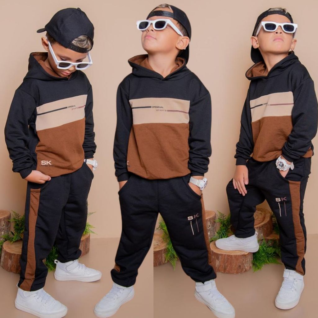 Conjunto Infantil Menino MOLETINHO Meia Estação 
