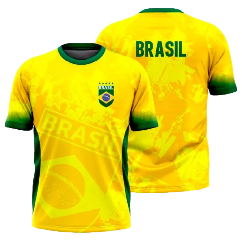 Camisa do Brasil Amarela Camiseta Futebol Torcedor