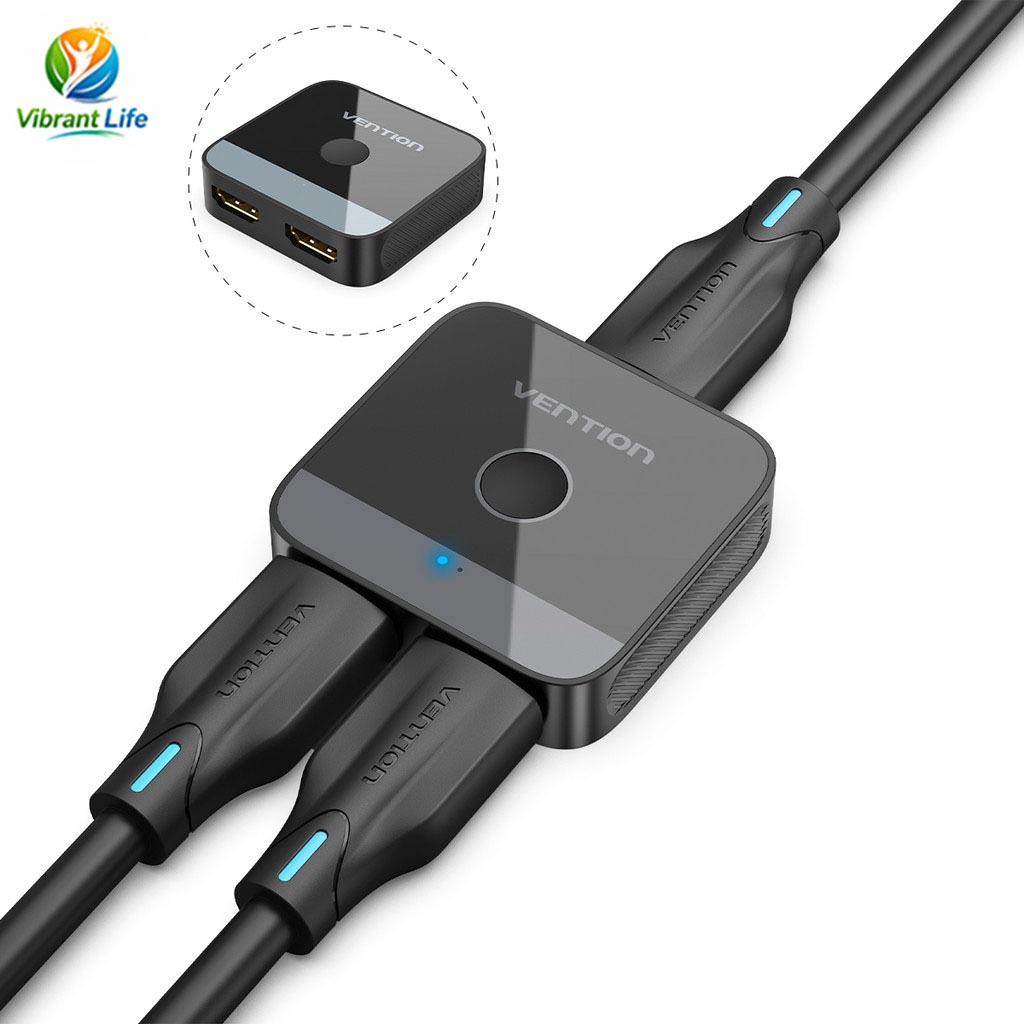 Switch HDMI 2.0 4K 2 em 1 / 1 em 2 Bidirecional &#