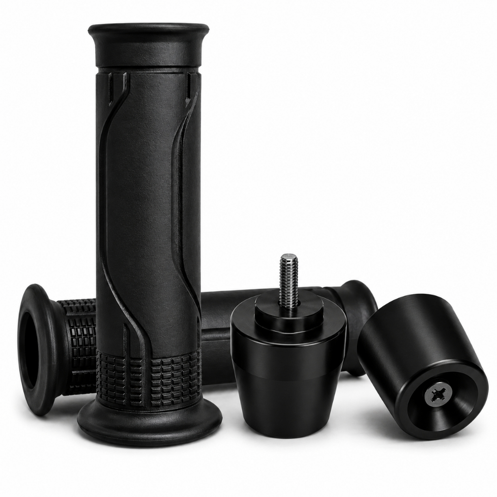 Kit Manopla CG Cargo + Pesinho PCX Preto CB300 Xre