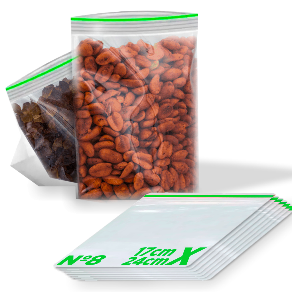 Saco Zip Lock Hermético Vabene 17×24 N°8   