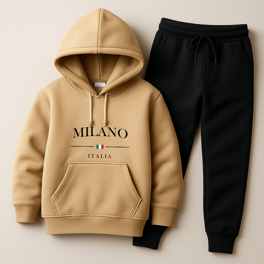 Conjunto Agasalho Canguru Infantil e Calça Moleto