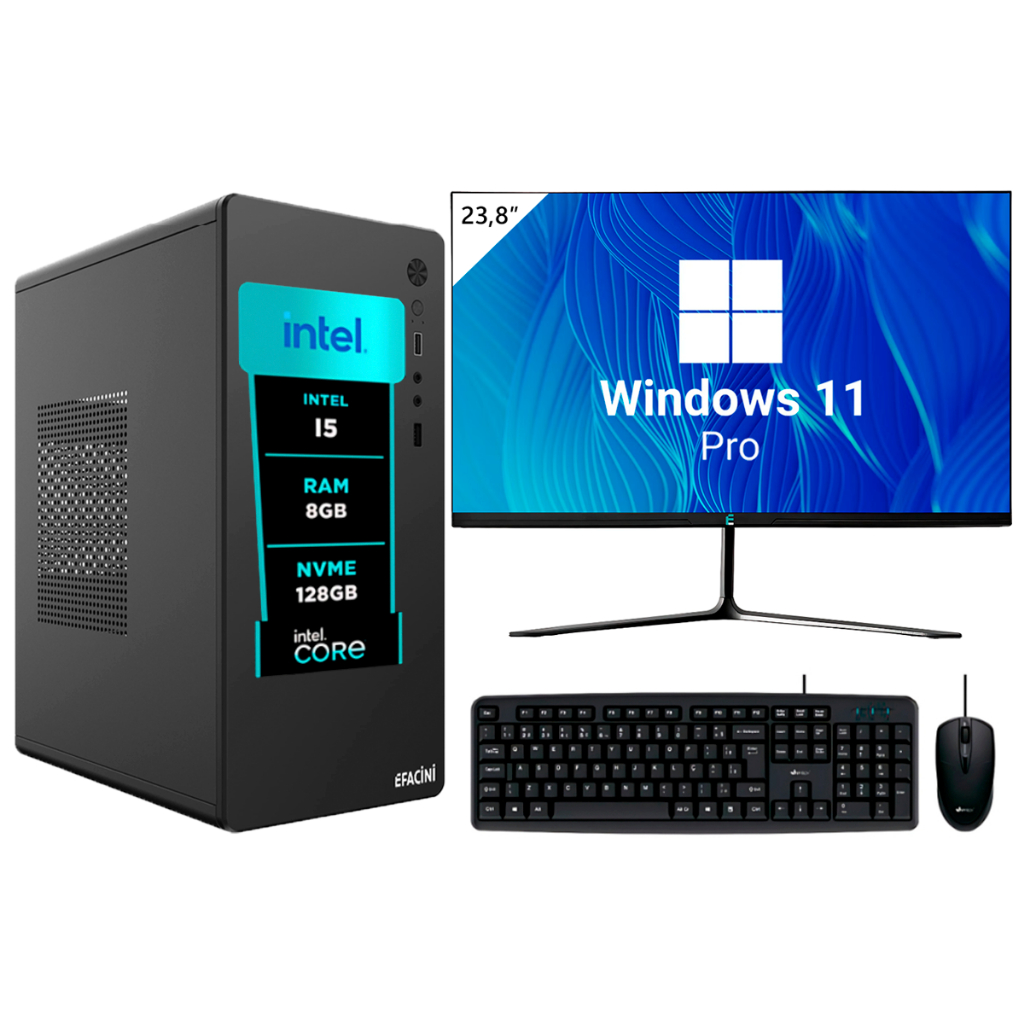 Computador Pc Completo Intel Core i5, 8GB, Windows