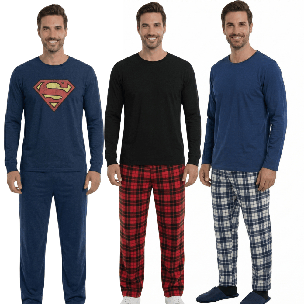 Pijama Masculino Longo  Básico Xadrez Outono Inve