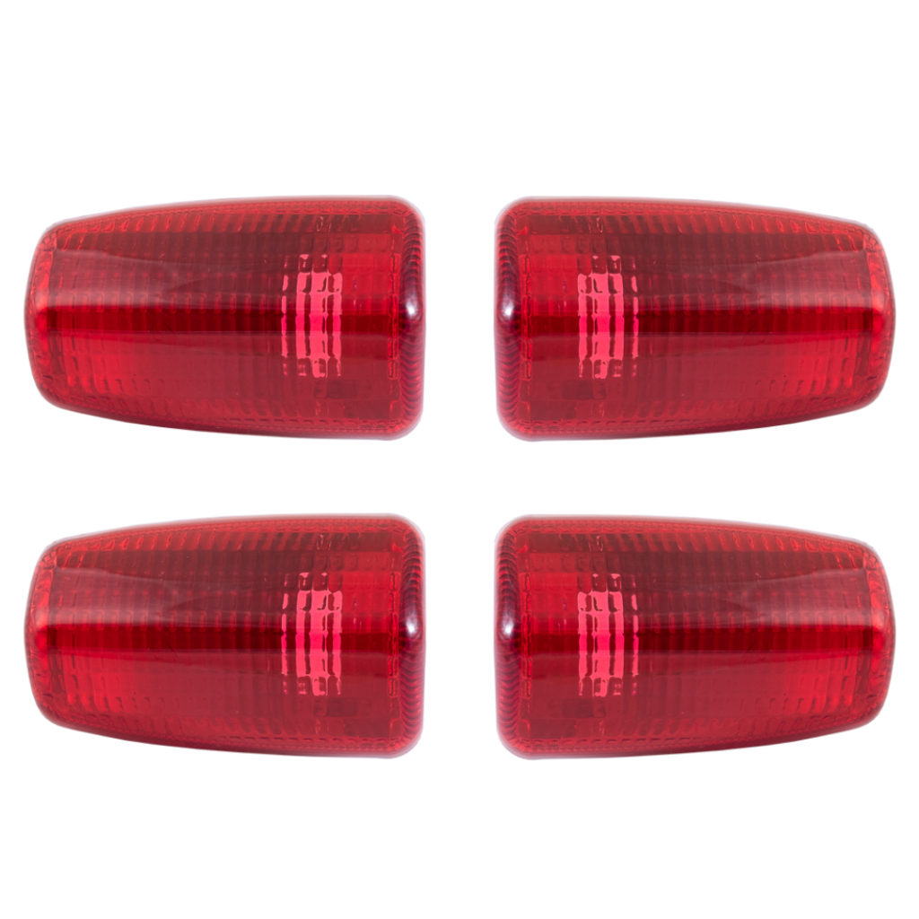 4 Lentes Pisca Universal Titan 125/150 Vermelha