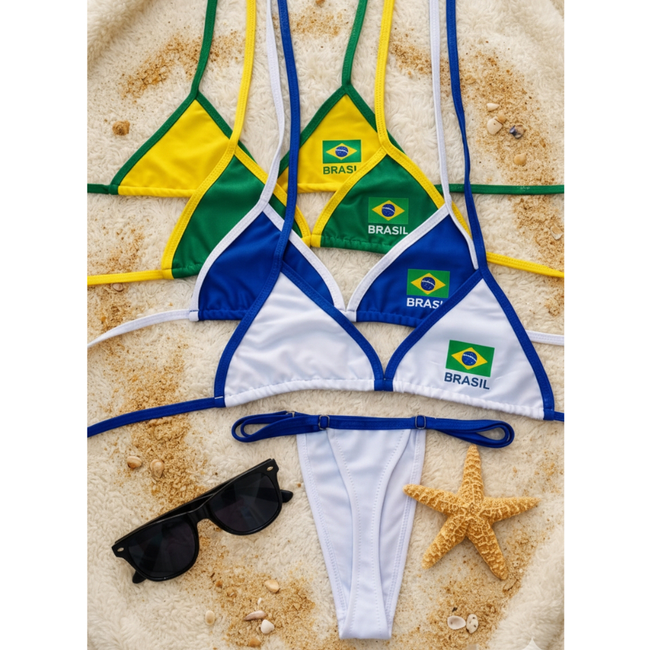 Biquíni Brasil Cortininha Ajustável – Moda