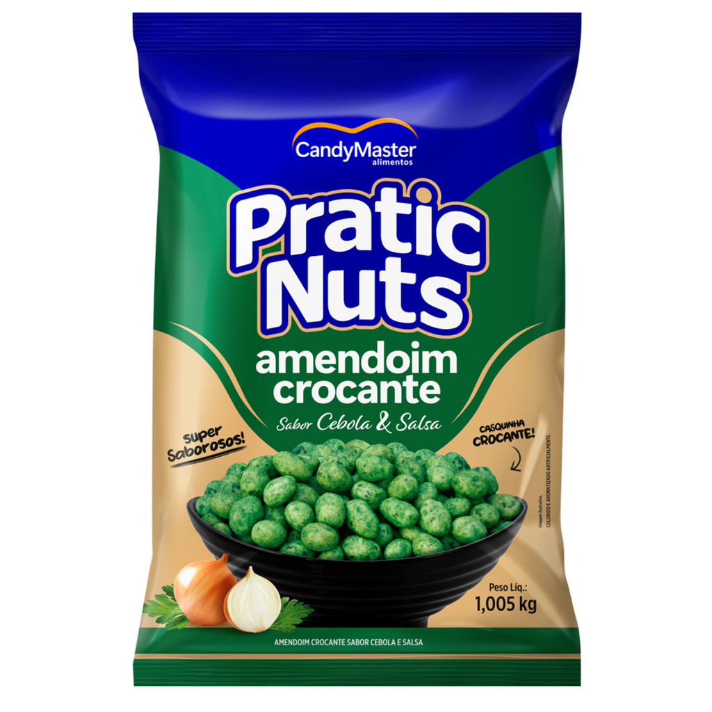Amendoim Crocante Cebola e Salsa Pratic Nuts 1,005