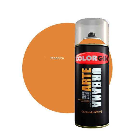 Tinta Fosca Arte Urbana Colorgin 400ml Madeira